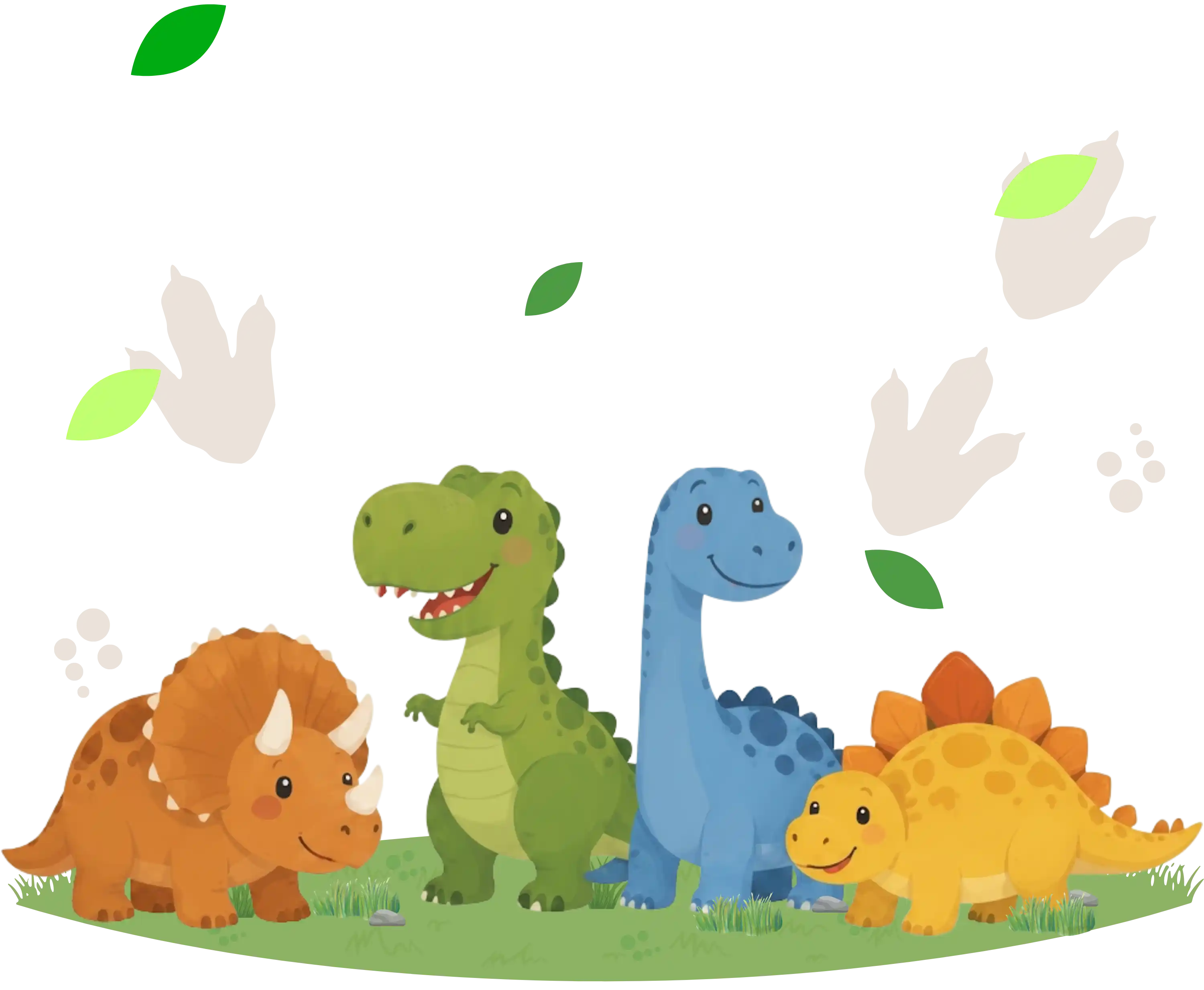 Grupo de dinosaurios